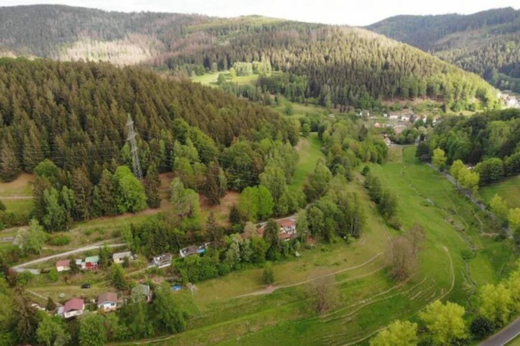 Ruhiges Ferienhaus Am Waldrand Mit Sauna Und Kamin - Hellaberg II Langenbach  Kültér fotó